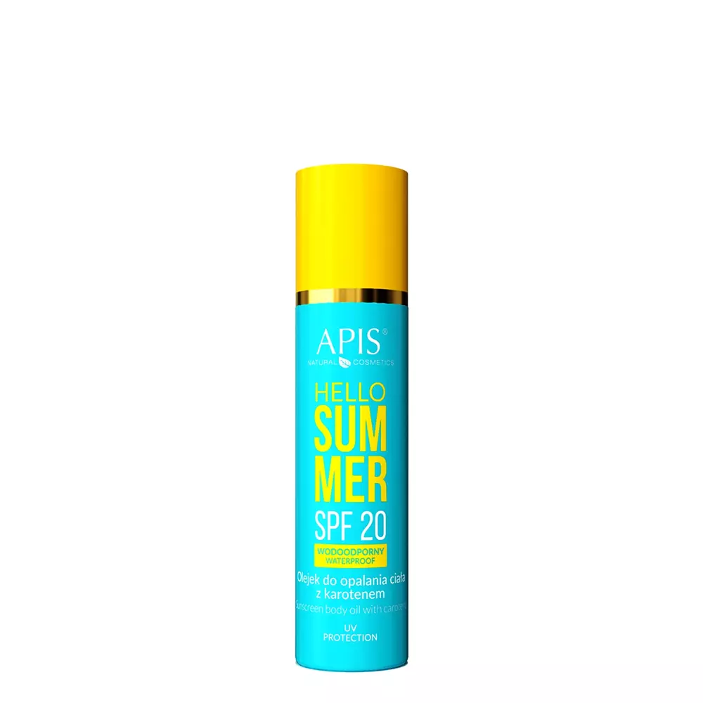 Apis - Hello Summer - SPF20 Waterproof - Sunscreen Body Oil with Carotene - Ochranný telový olej s karoténom - 150ml
