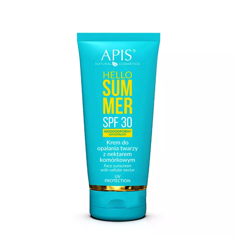 Apis - Hello Summer - SPF30 Waterproof - Face Sunscreen with Cellular Nectar - SPF krém s kmeňovými bunkami - 50ml