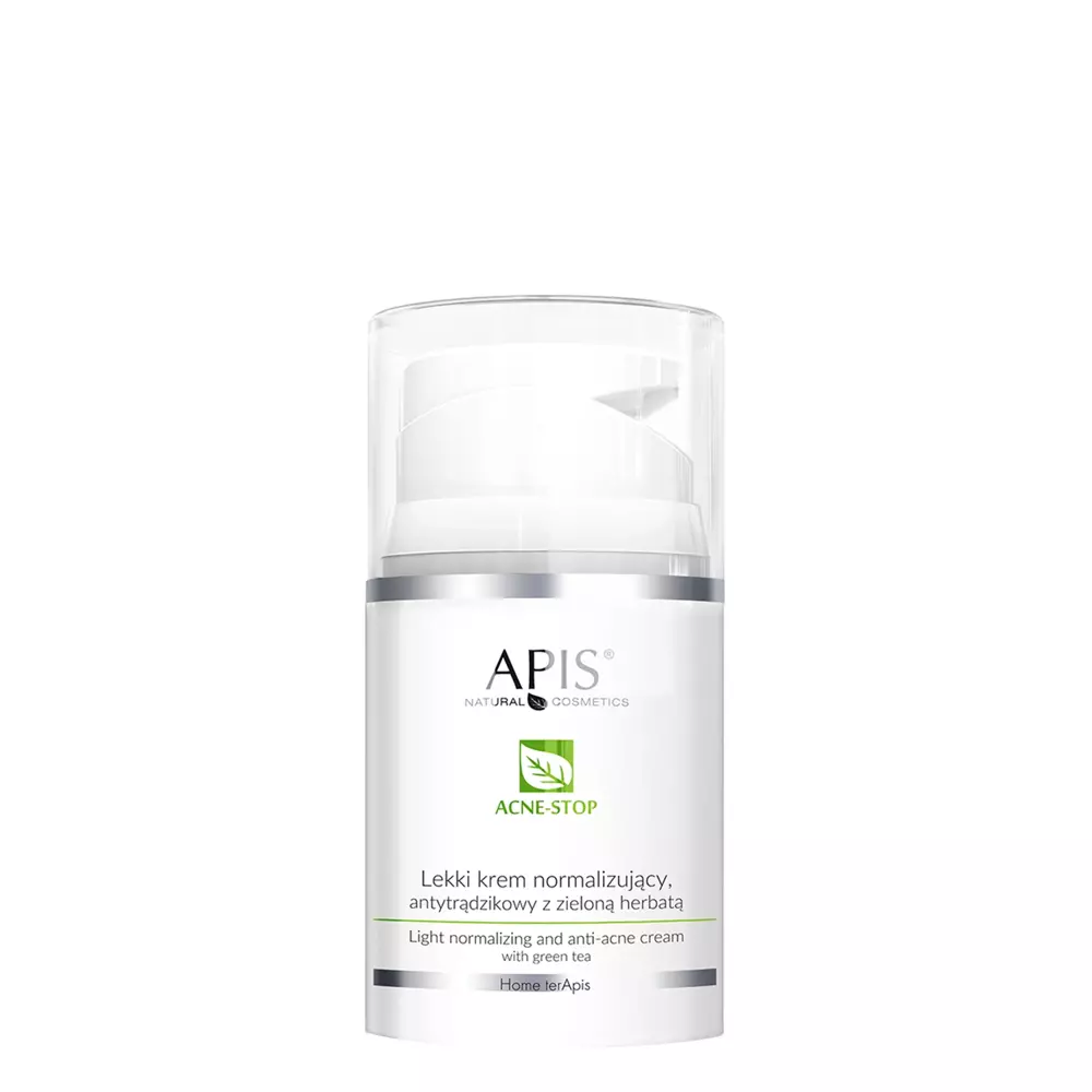 Apis - Home Terapis - Acne-Stop - Light Normalizing and Anti-Acne Cream with Green Tea - Ľahký normalizujúci krém so zeleným čajom - 50ml