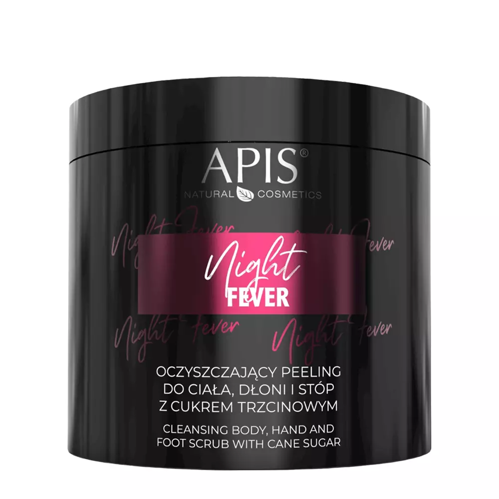 Apis - Night Fever - Cleansing Body, Hand and Foot Scrub with Cane Sugar -  Čistiaci peeling na telo, ruky a nohy s trstinovým cukrom - 700g