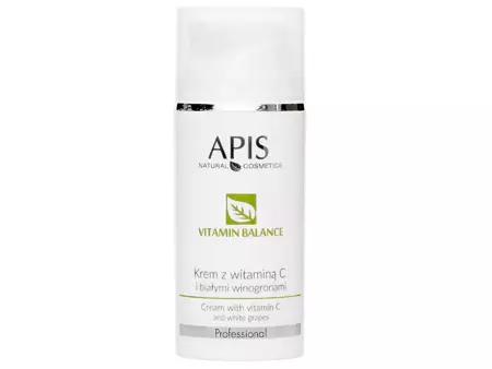 Apis - Professional - Vitamin Balance - Cream with Vitamin C and White Grapes - Pleťový krém s vitamínom C a extraktom z bieleho hrozna - 100ml