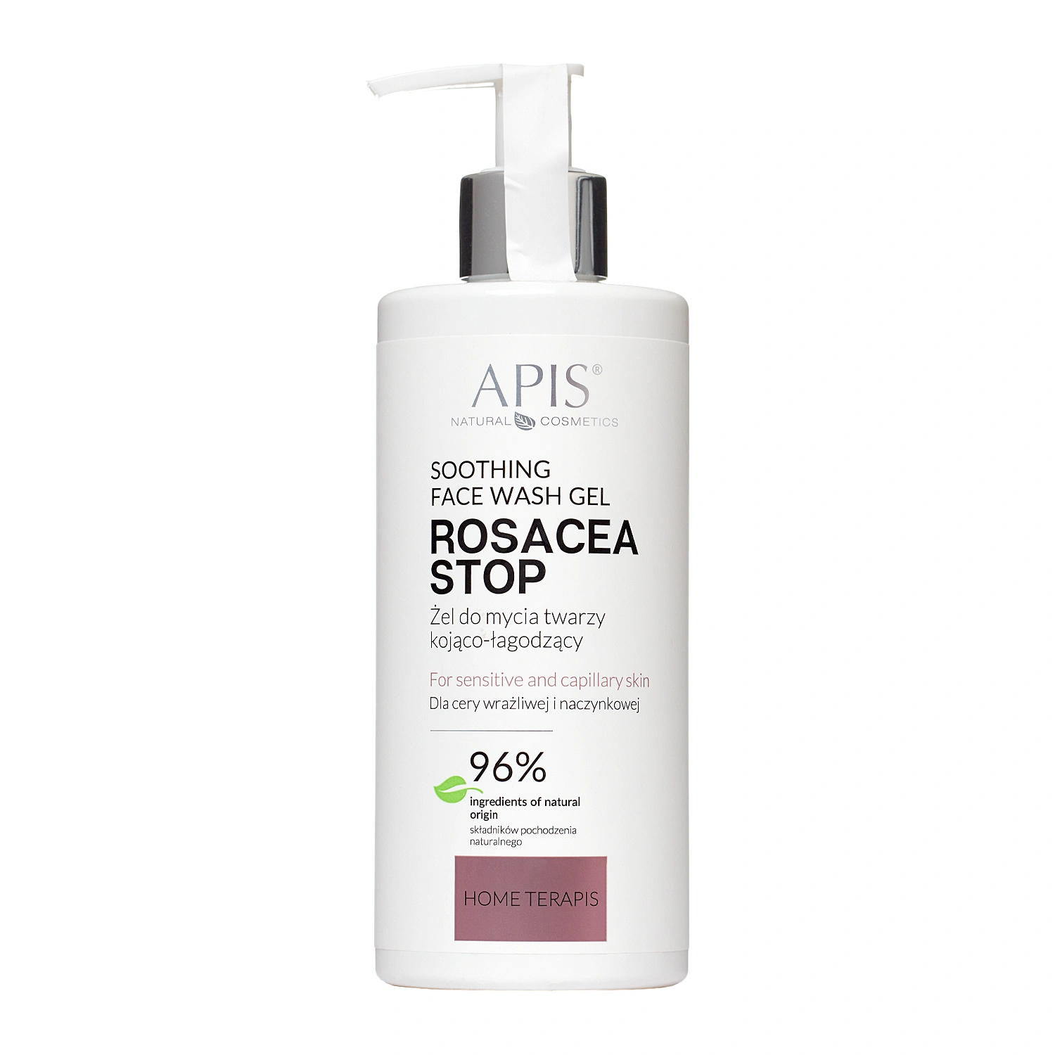 Apis - Rosacea-Stop - Upokojujúci a ošetrujúci čistiaci gél na pleť - 300 ml