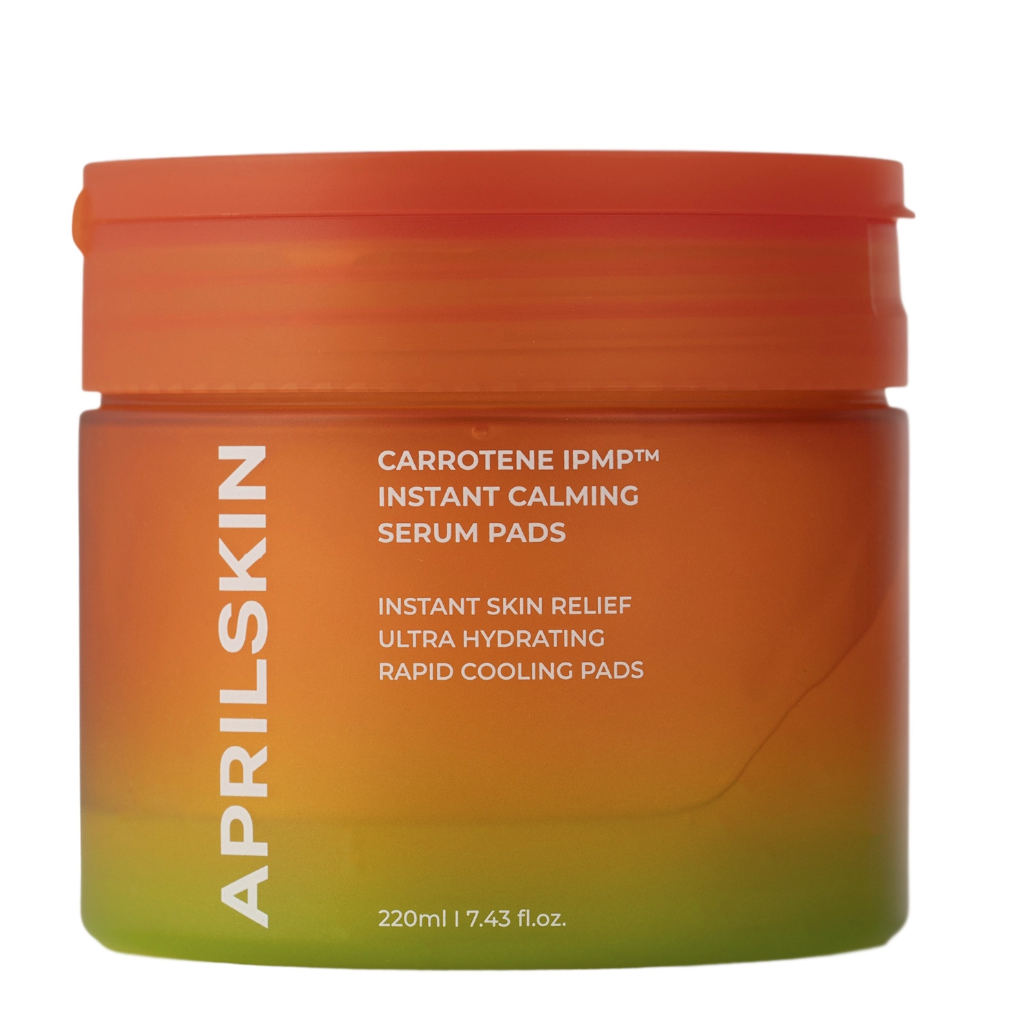 Aprilskin - Carrotene IPMP Instant Calming Serum Pads - Upokojujúce tampóny na tvár - 80 ks / 220 g