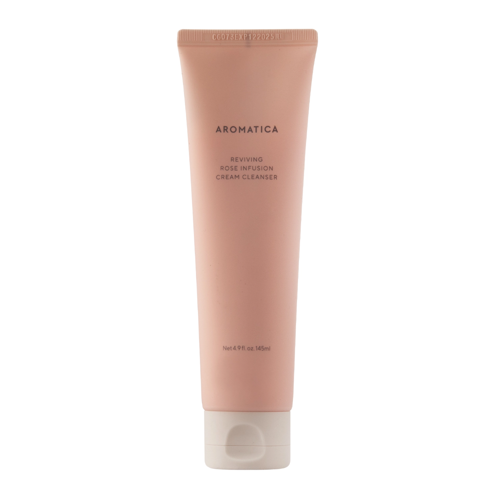 Aromatica - Reviving Rose Infuison Cream Cleanser - Čistiaci gél na pleť s ružovým extraktom - 145ml