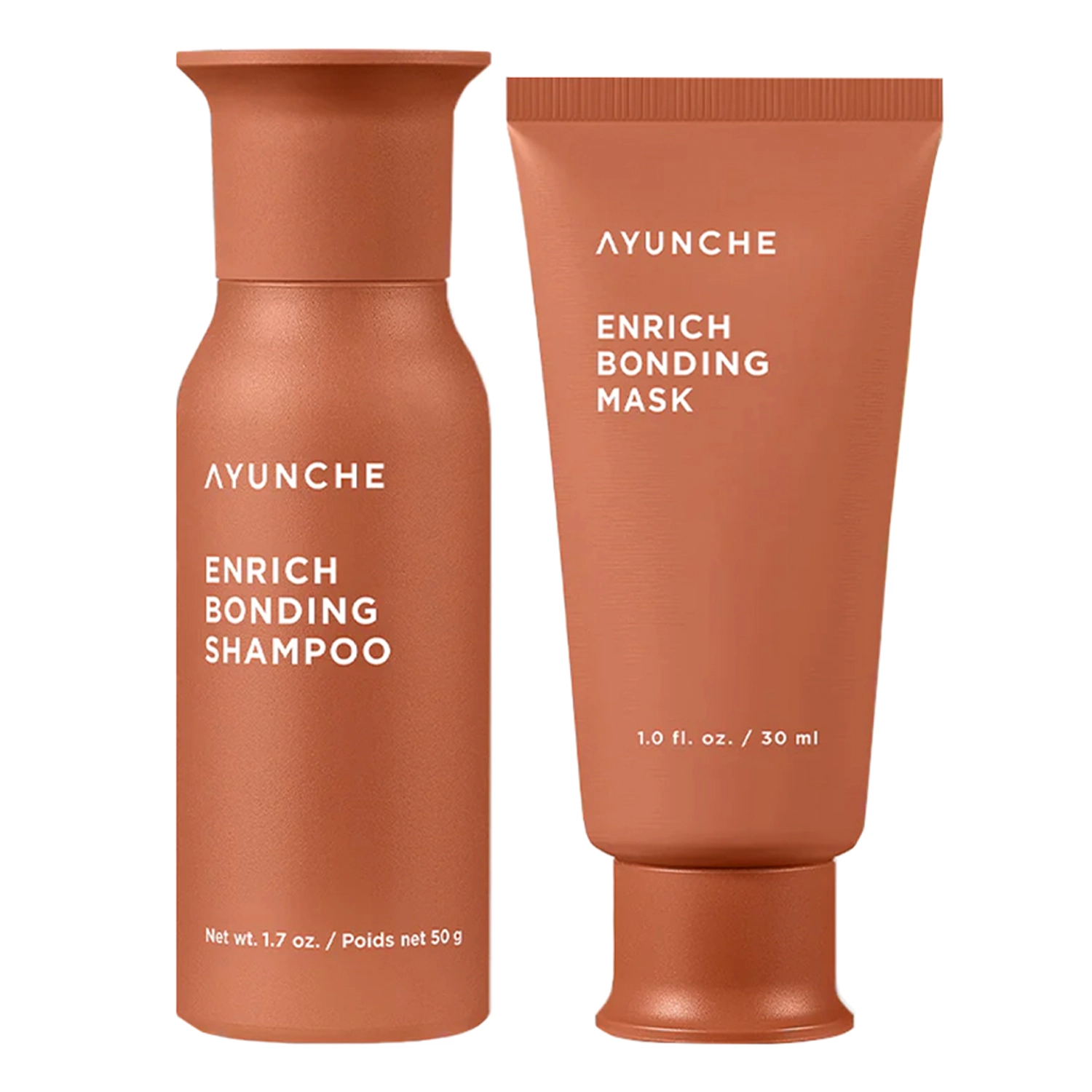 Ayunche - Enrich Bonding Mini Kit - Sada vyživujúcich produktov na vlasy - Mini - Šampón 50g + Maska 30ml