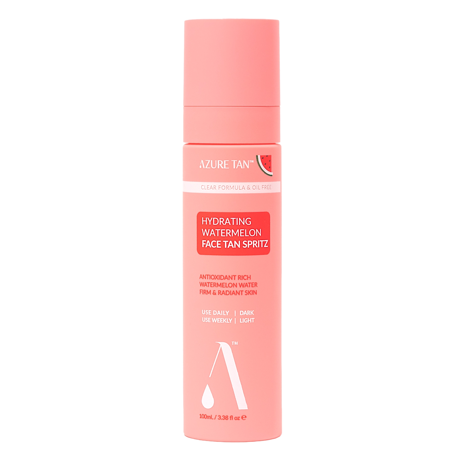 Azure Tan - Hydrating Watermelon Face Tan Spritz - Hmla pre postupné opálenie tváre - 100 ml