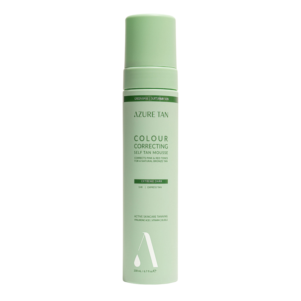 Azure Tan - Self Tan Mousse Green Base - Extreme Dark - Samoopaľovacia pena na telo - 200 ml