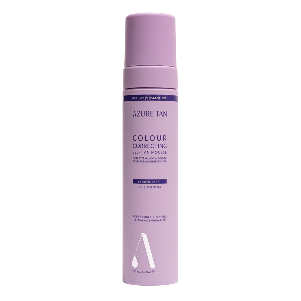 Azure Tan - Self Tan Mousse Violet Base - Extreme Dark - Samoopaľovacia pena na telo - 200 ml