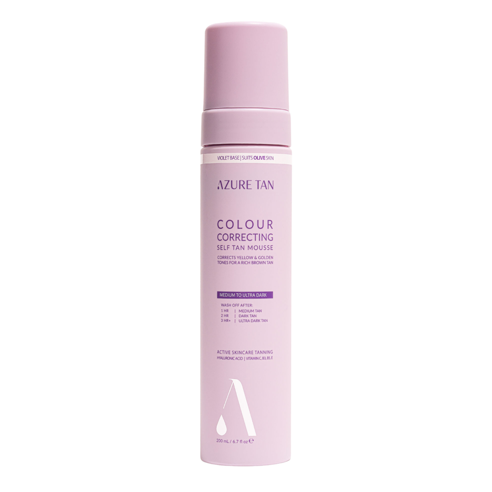 Azure Tan - Self Tan Mousse Violet Base - Medium To Ultra Dark - Samoopaľovacia pena na telo - 200 ml