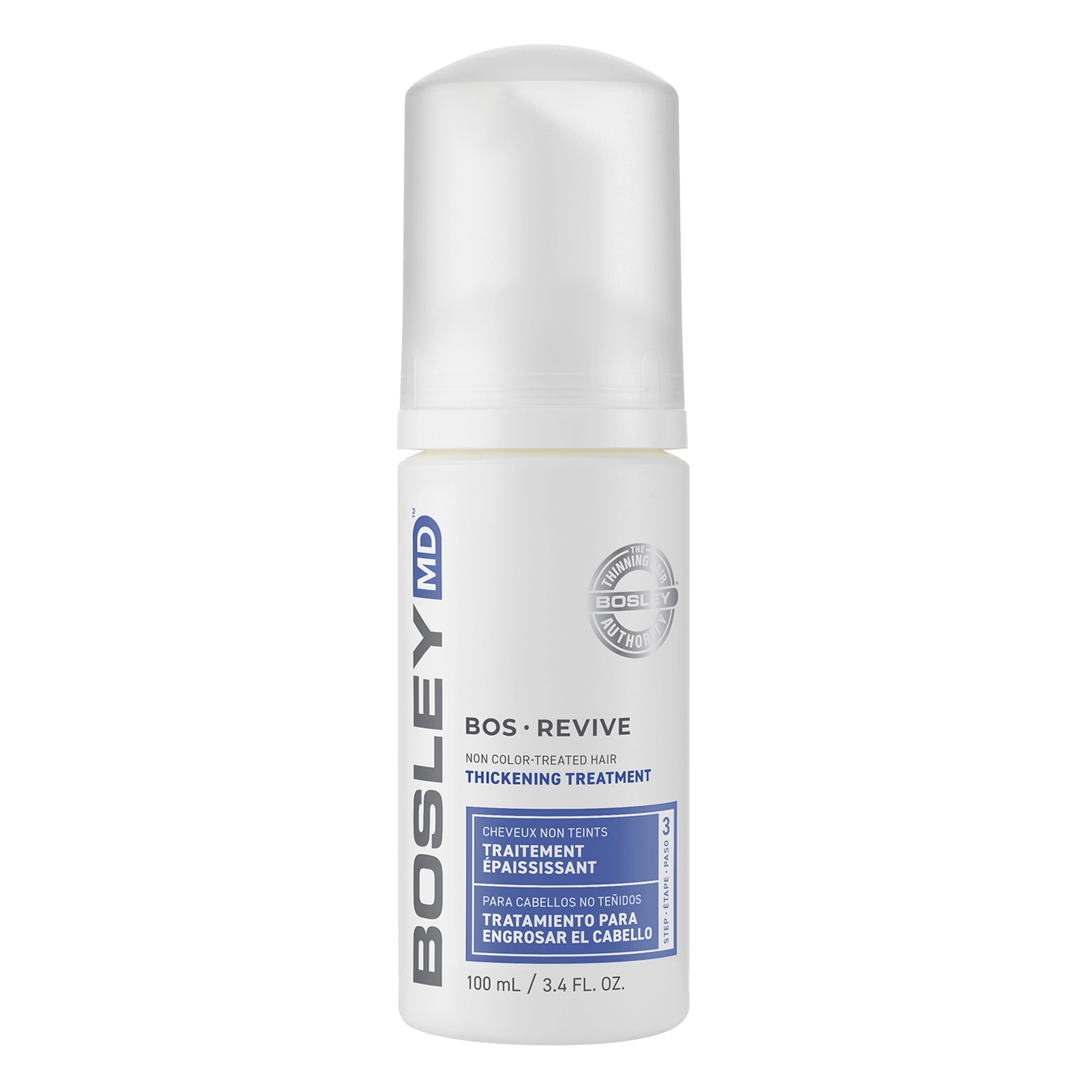 BOSLEY MD - Non-Color Revive - Pena stimulujúca rast vlasov - prirodzené, nefarbené vlasy - 100 ml