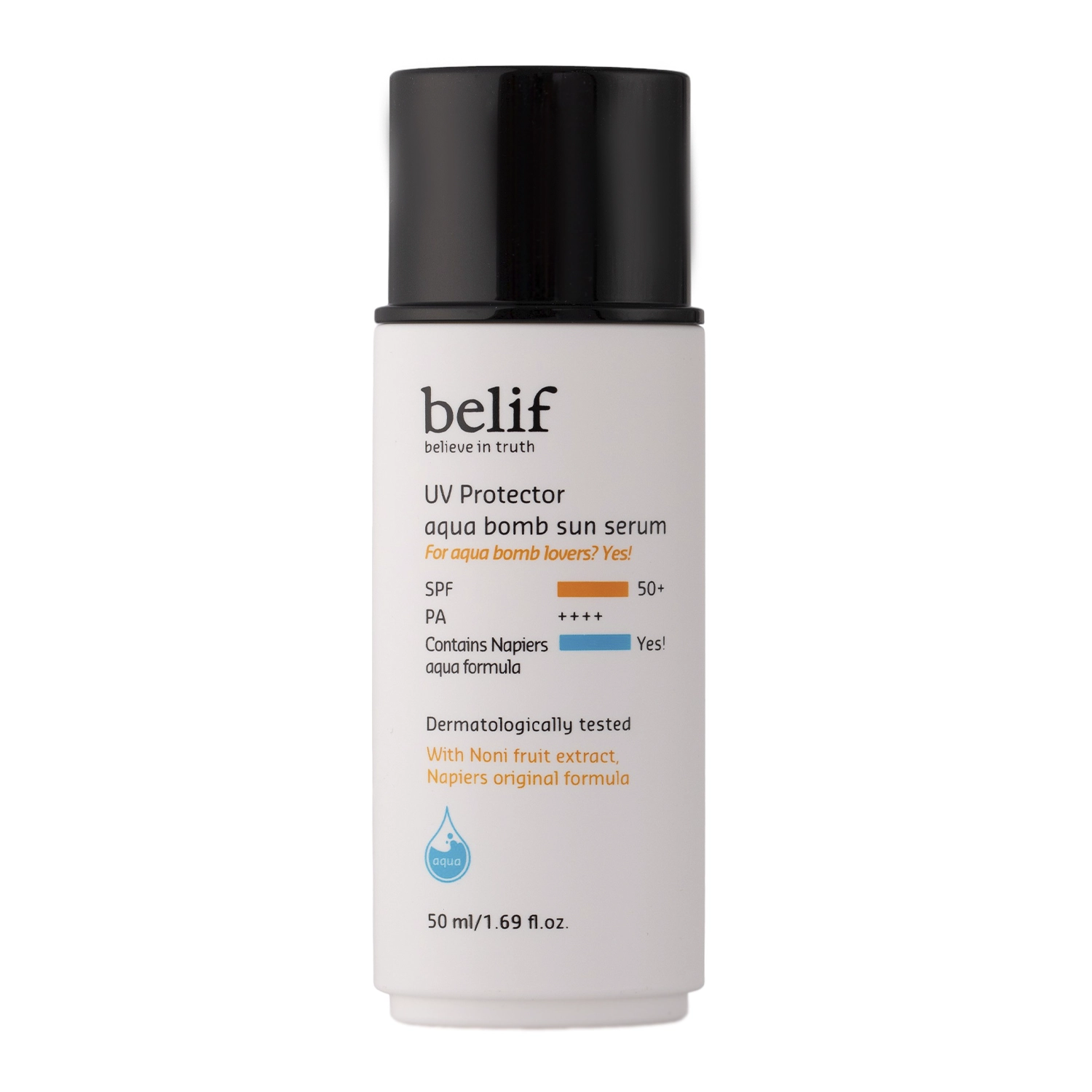 Belif - UV Protector Aqua Bomb Sun Serum SPF50+ PA++++ - Hydratačný SPF krém na tvár - 50 ml