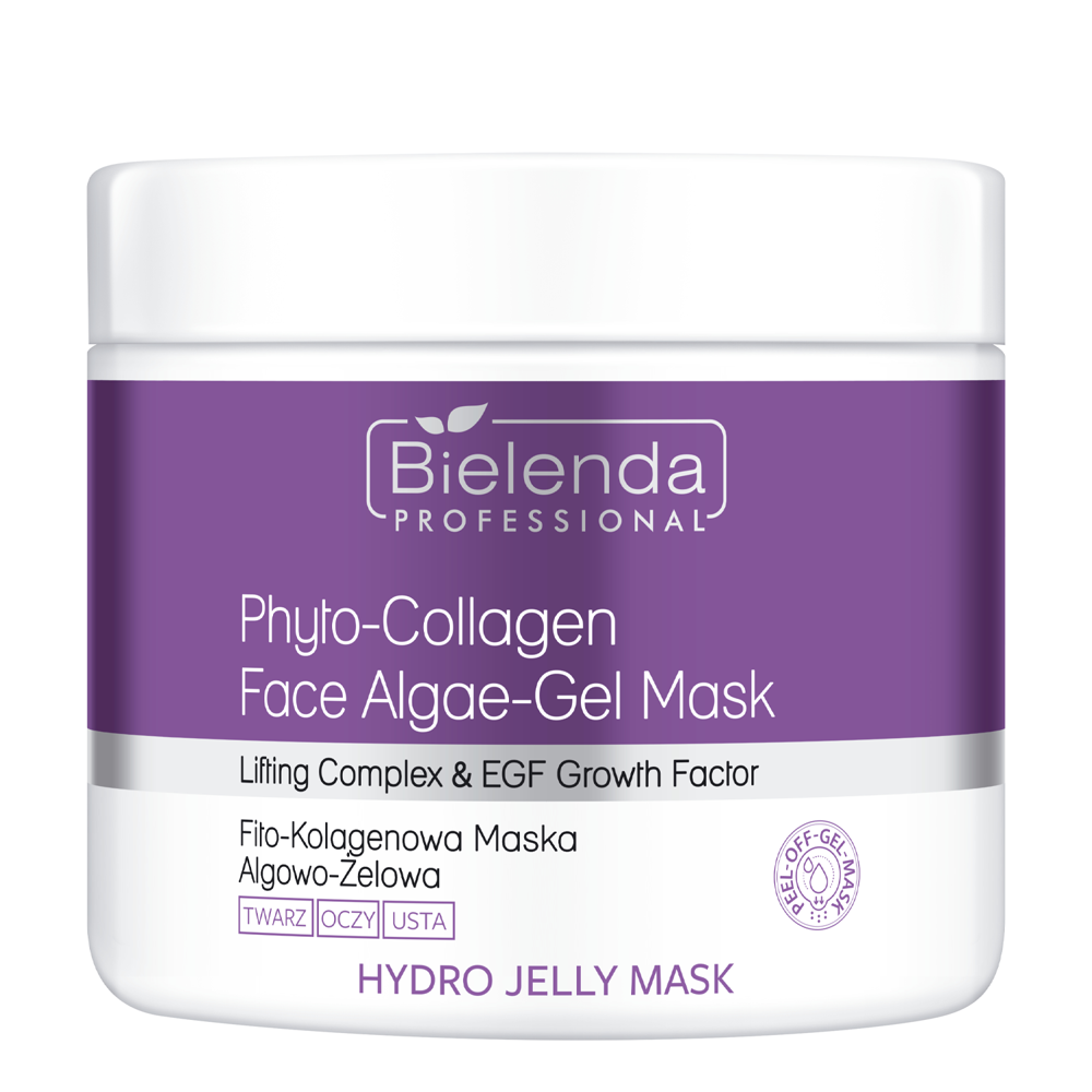 Bielenda Professional - Hydro Jelly Mask - Gélová spevňujúca fyto - kolagénová maska s riasami - 190 g