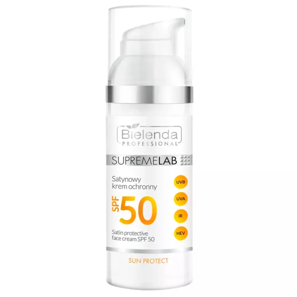 Bielenda Professional - Supremelab - Sun Protect - Sun Protective Face Cream SPF50 - Saténový ochranný krém SPF50 - 50ml