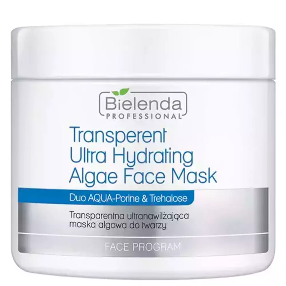 Bielenda Professional - Transparent Ultra Hydrating Algae Face Mask - Hydratačná alginátová maska ​​s trehalózou - 190 g