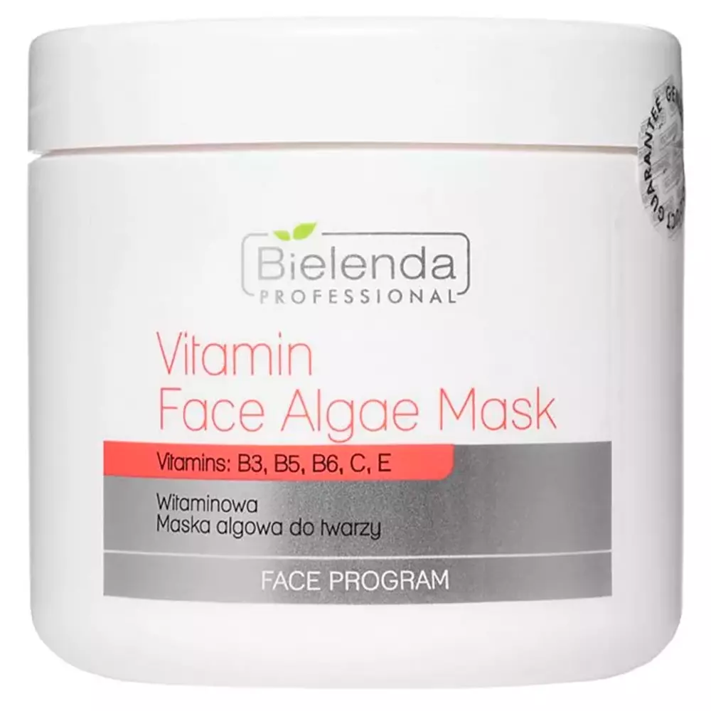 Bielenda Professional - Vitamín Face Algae Mask - Hydratačná a antioxidačná alginátová maska ​​s vitamínmi - 190 g