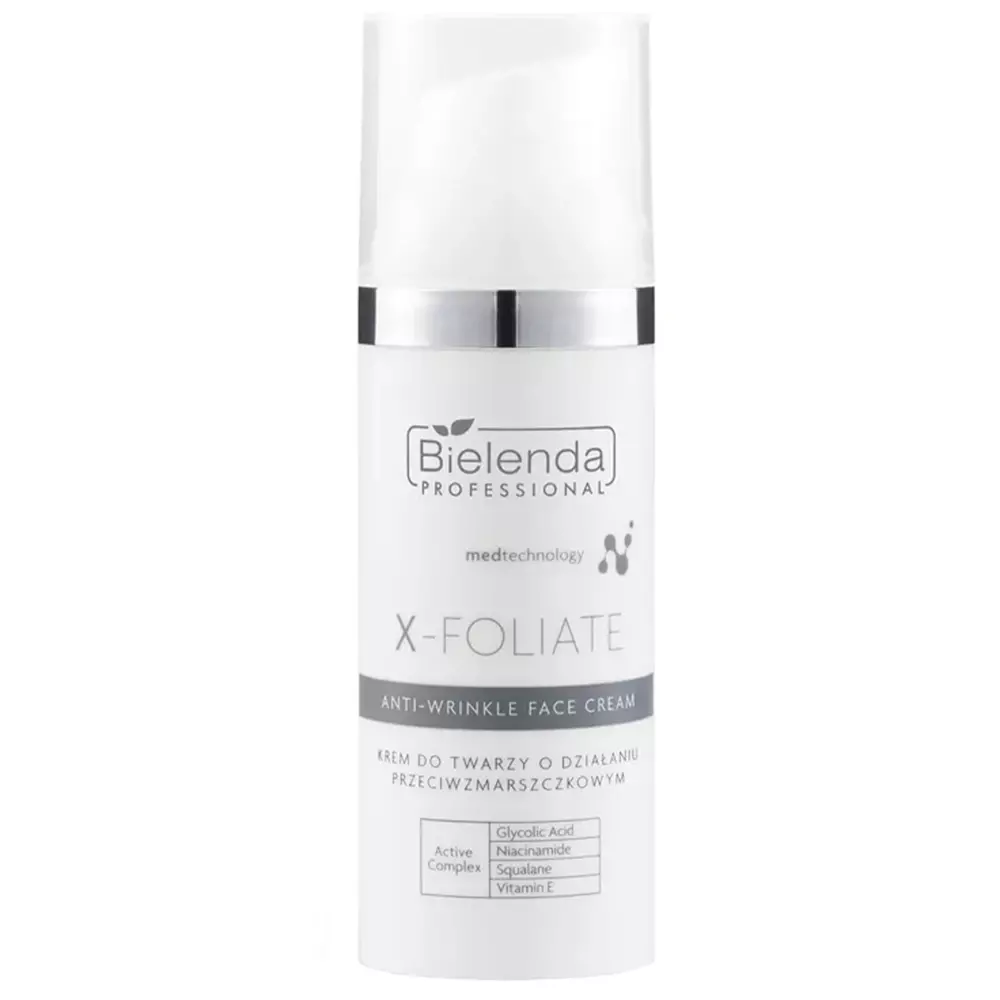 Bielenda Professional - X-Foliate - Anti-Wrinkle Face Cream - Krém s kyselinami proti vráskam - 50 ml