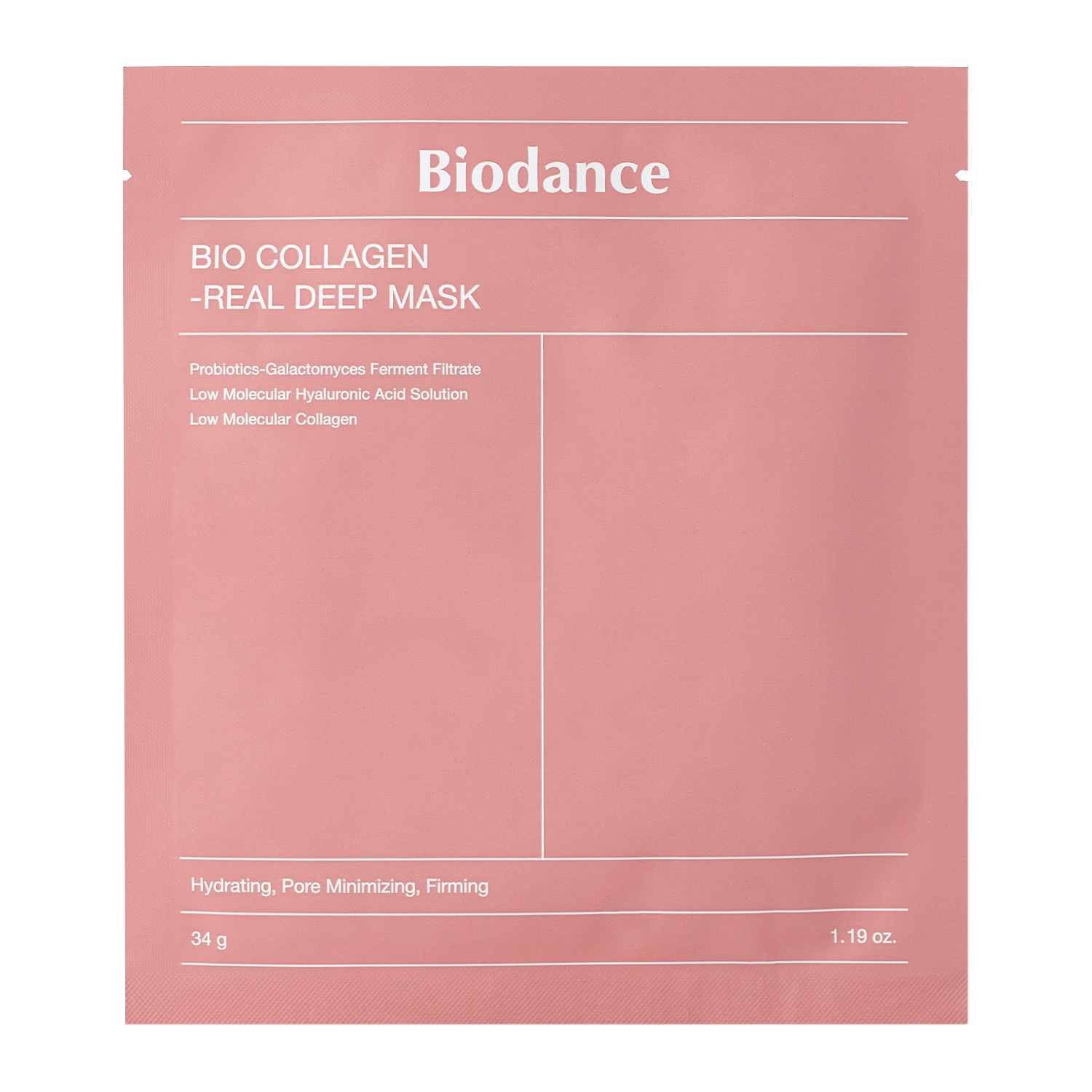 Biodance - Bio-Collagen Real Deep Mask - Spevňujúca plátienková maska s kolagénom - 1 ks / 34 g