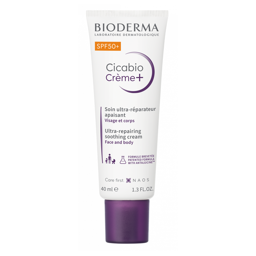 Bioderma - Cicabio Crème+ SPF50+ - Regeneračný SPF krém proti hyperpigmentácii - 40 ml