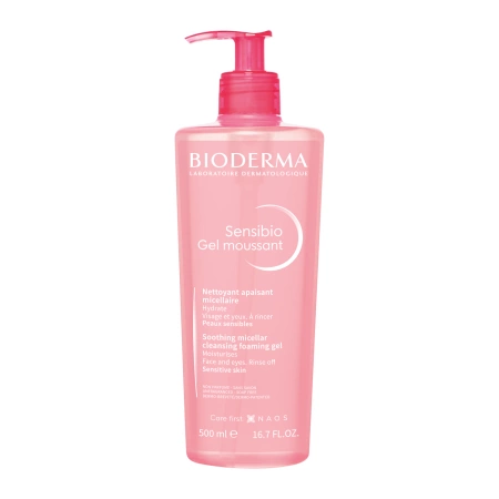 Bioderma - Sensibio Gel Moussant - Upokojujúci micelárny gél s hydratačným účinkom - 500 ml