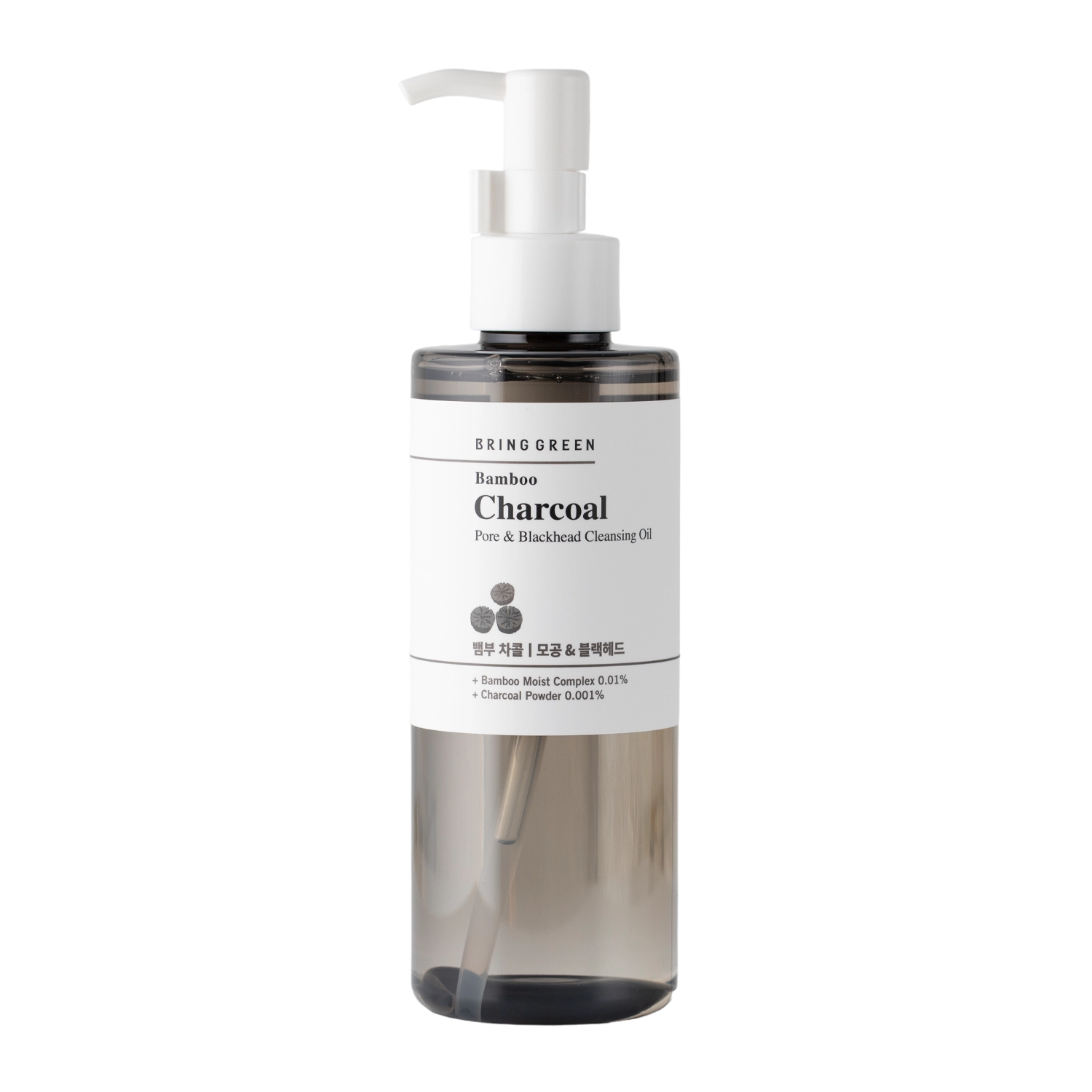 Bring Green - Bamboo Charcoal Pore & Blackhead Cleansing Oil - Odličovací a čistiaci pleťový olej s aktívnym uhlím - 200 ml