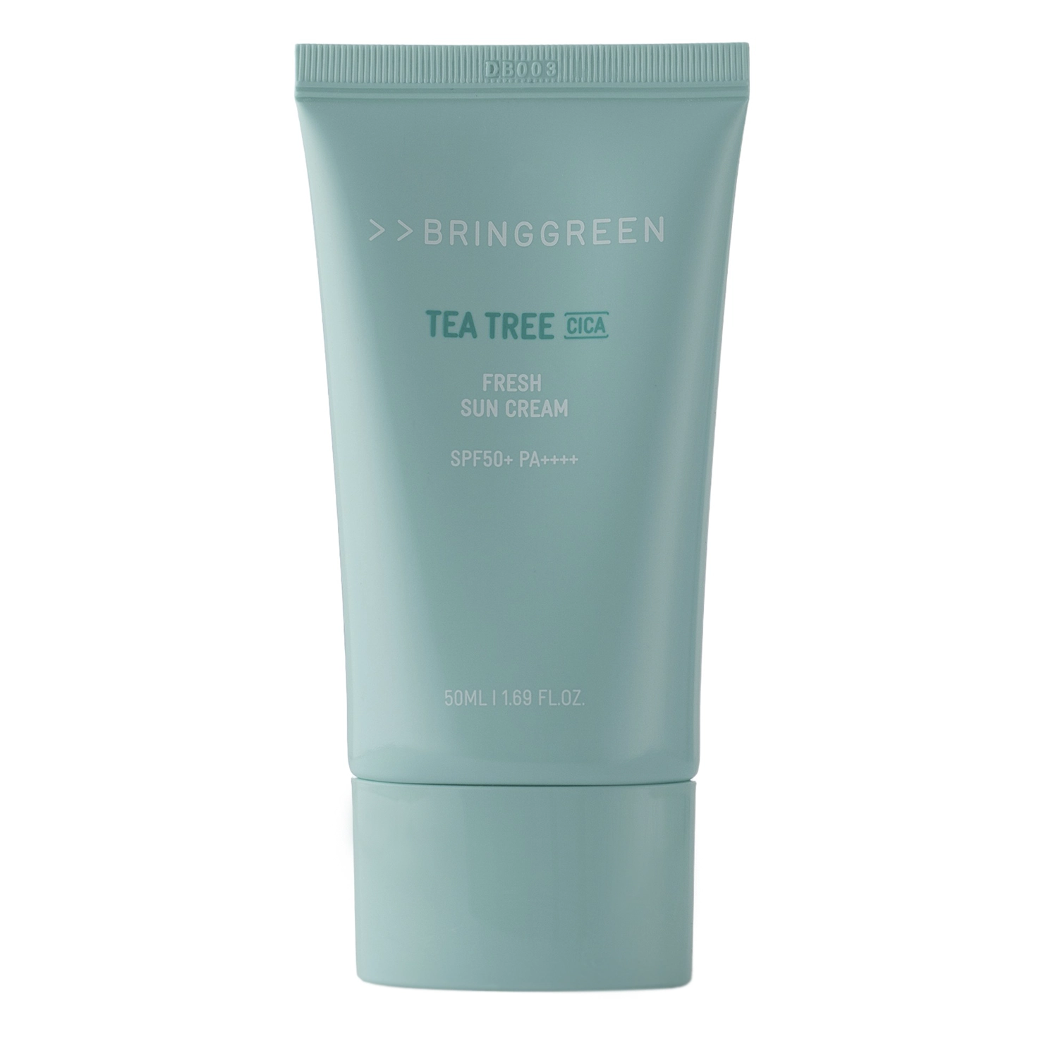 Bring Green - Tea Tree Cica Fresh Sun Cream SPF 50+ PA++++ - Upokojujúci krém na tvár s filtrom - 50 ml 