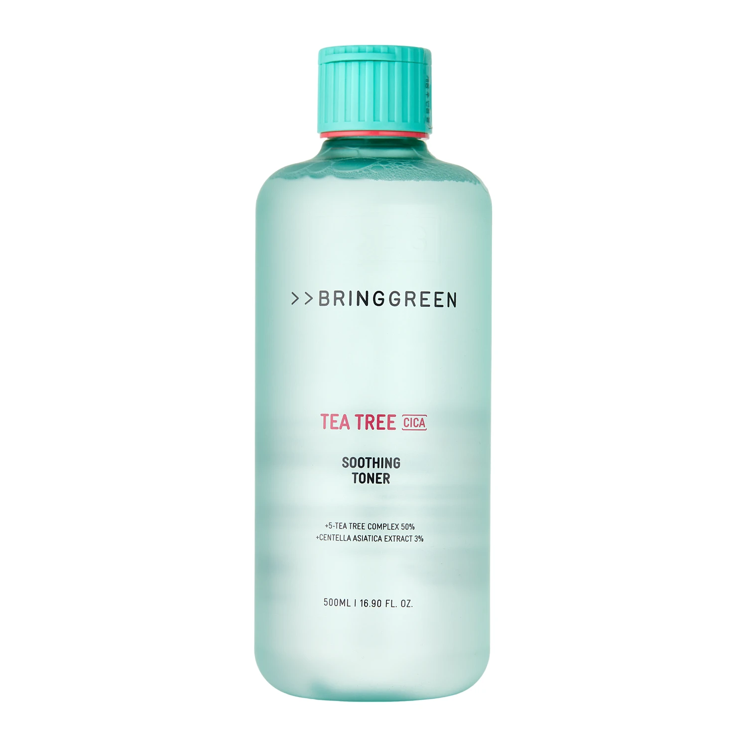 Bring Green - Tea Tree Cica Soothing Toner - Upokojujúce pleťové tonikum s extraktom z čajovníka - 500 ml