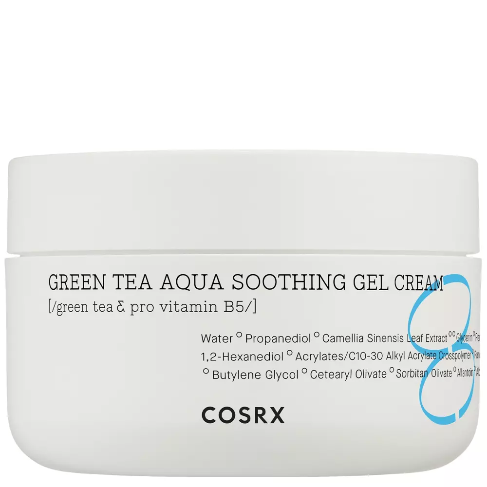 COSRX - Hydrium Green Tea Aqua Soothing Gel Cream - Upokojujúci krém s extraktom zo zeleného čaju - 50ml