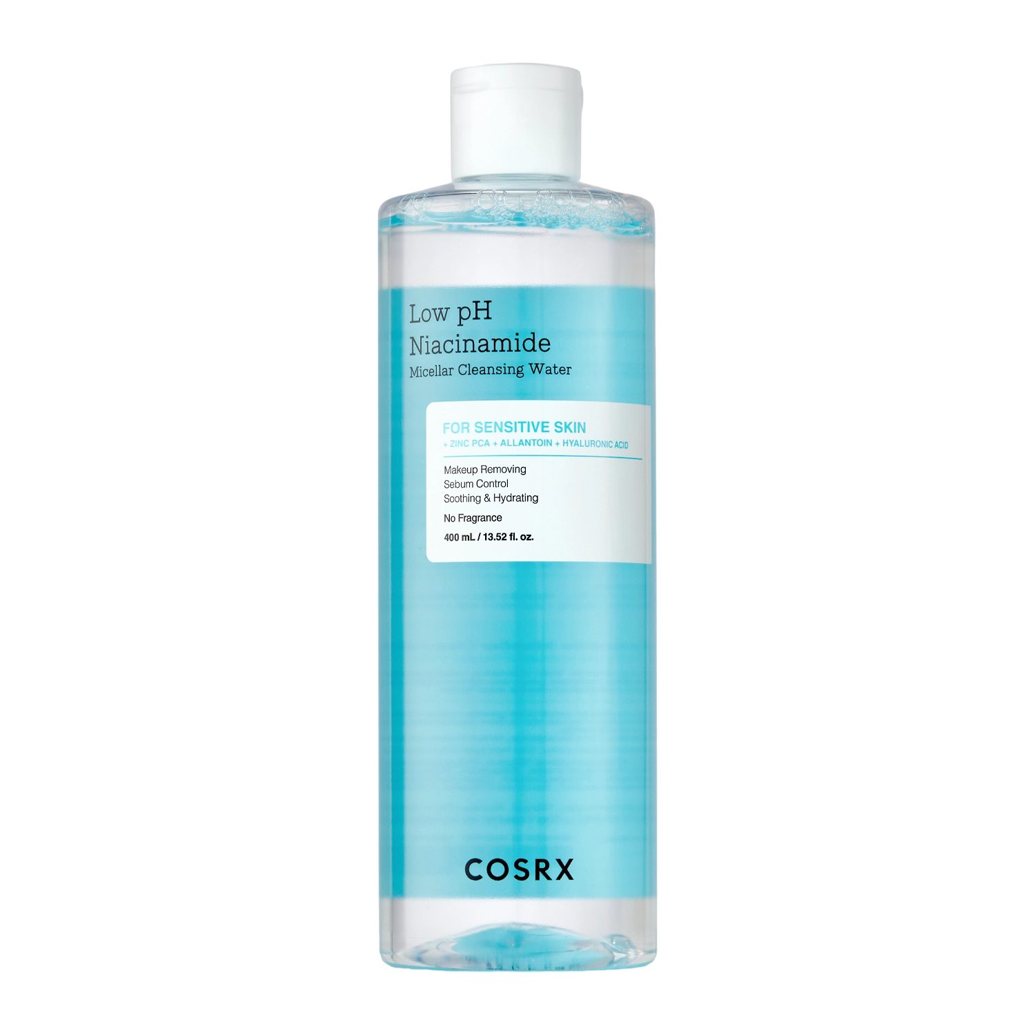 COSRX - Low pH Niacinamide Cleansing Water - Micelárna voda s nízkym pH a niacínamidom - 400 ml