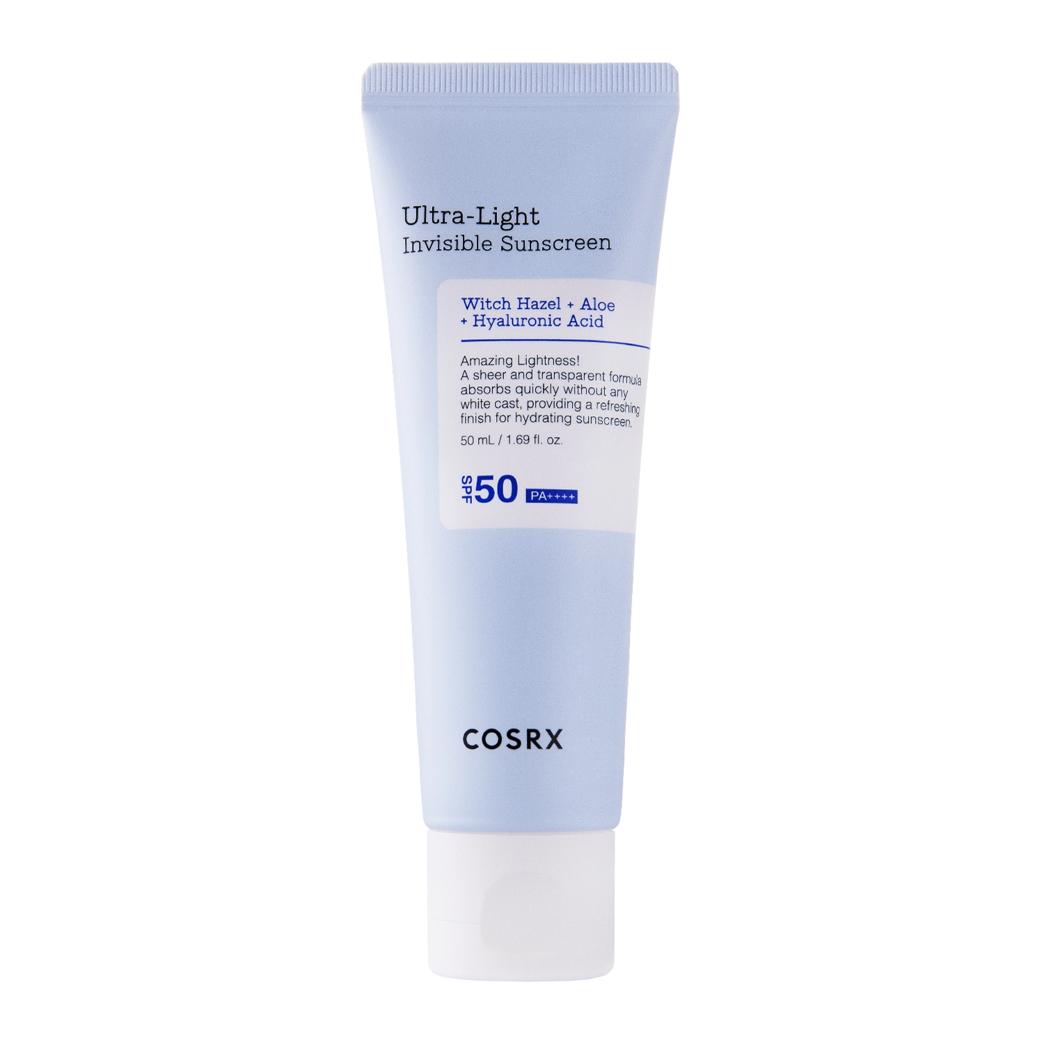 COSRX - Ultra - Light Invisible Sunscreen SPF50+/PA++++ - Ľahký hydratačný opaľovací krém - 50 ml