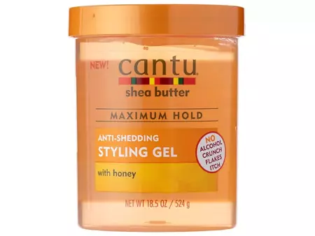Cantu - Shea Butter - Anti-Shedding Styling Gel Honey - Fixačný gél pre kučeravé vlasy - 524 g