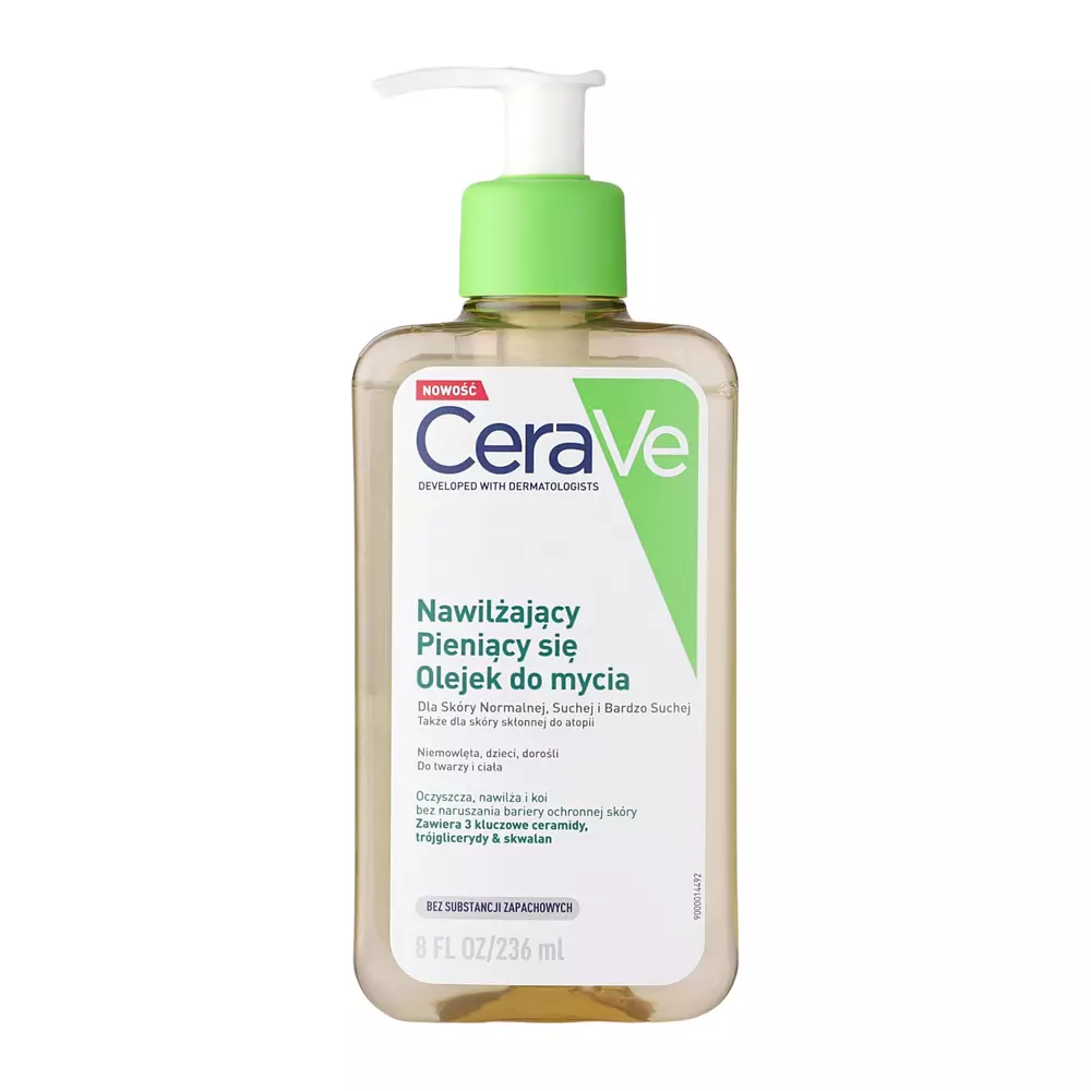 CeraVe - Hydratačný čistiaci peniaci olej na telo aj tvár - 236ml