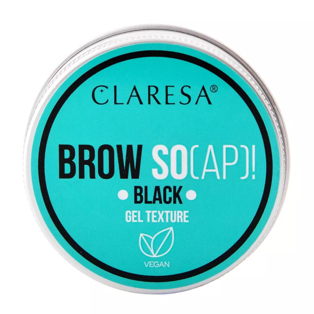 Claresa - BROW SO(AP)! - Black - Čierne mydlo na obočie - 30 ml