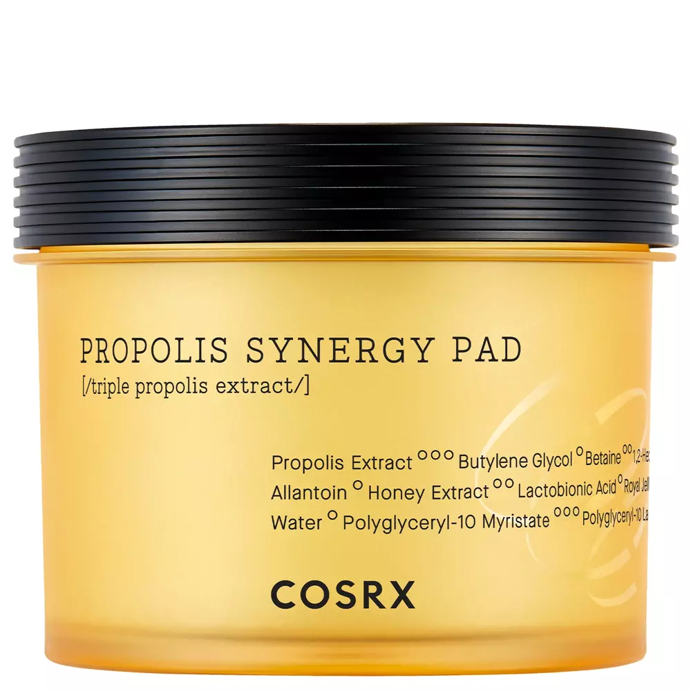Cosrx - Full Fit Propolis Synergy Pad - Čistiace pleťové tampóny s propolisom - 70ks