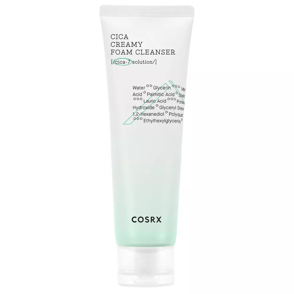Cosrx - Pure Fit Cica Creamy Foam Cleanser - Čistiaca pena pre problematickú a citlivú pleť - 75ml