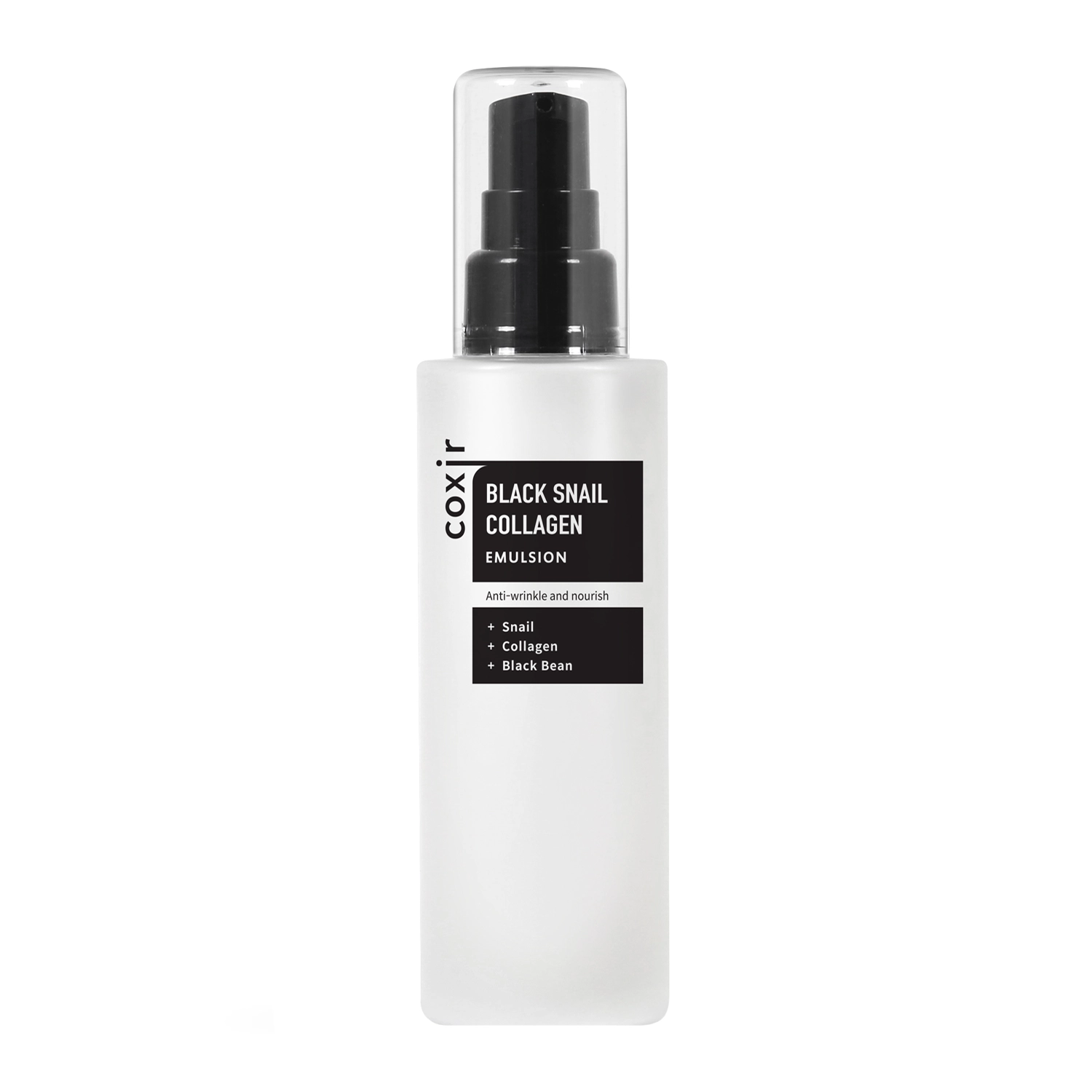 Coxir - Black Snail Collagen Emulsion - Pleťová emulzia proti vráskam so slimačím slizom - 100 ml