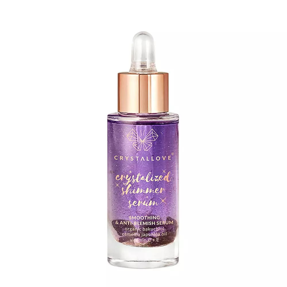 Crystallove - Amethyst Shimmer Serum - Pleťové sérum s ametystom a bakuchiolom - 30 ml