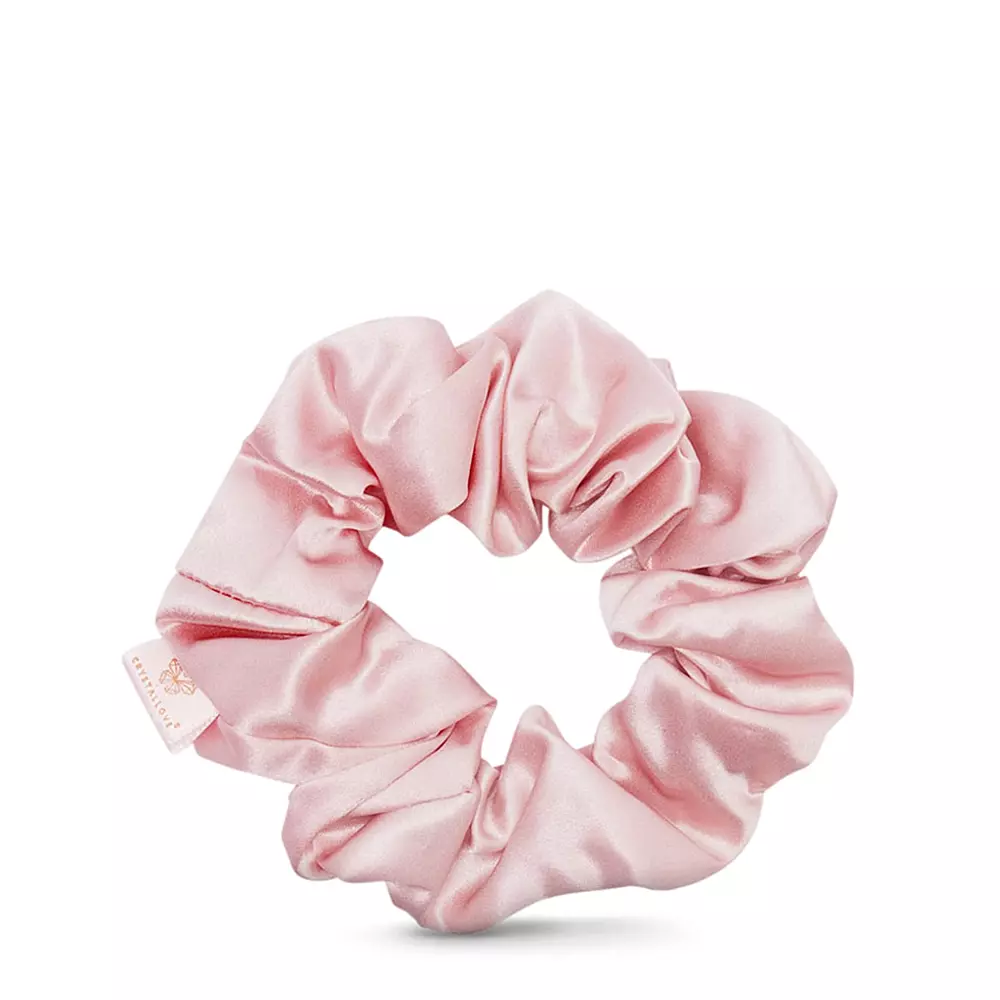 Crystallove - Silk Scrunchie - Rose - Gumička do vlasov z prírodného hodvábu - 1ks