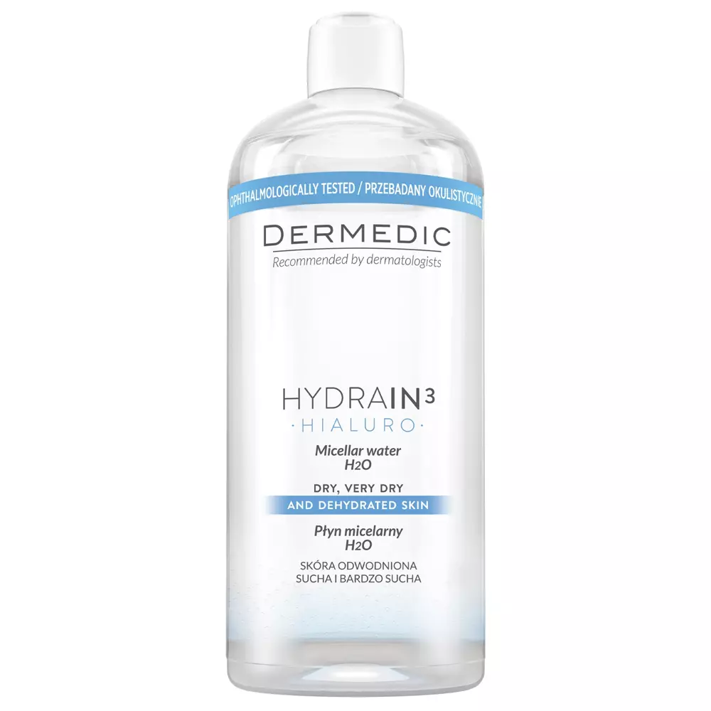 Dermedic - Hydrain 3 Hialuro - Micellar Water H2O - Micelárna voda - 500ml