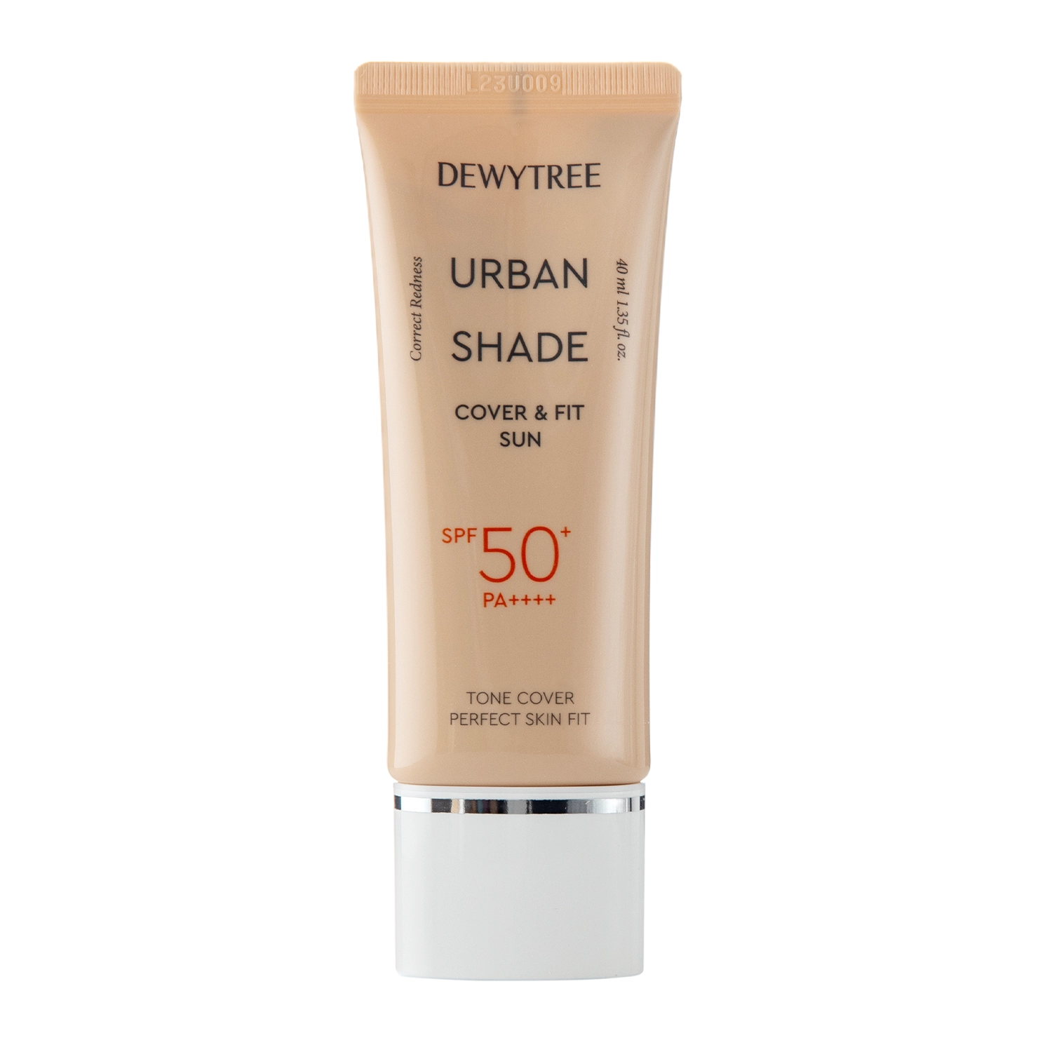 Dewytree - Urban Shade Cover And Fit Sun SPF50+/PA++++ - Tónovaný opaľovací krém - 40 ml