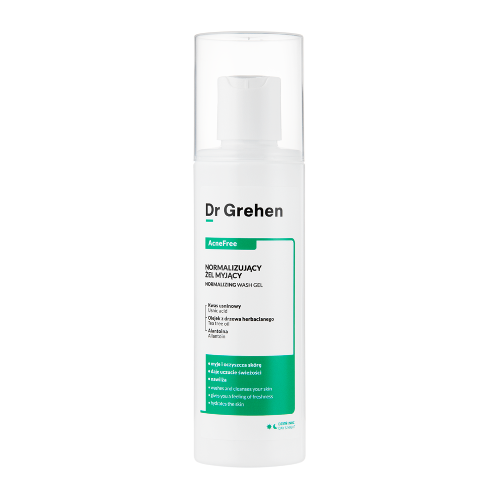 Dr Grehen - AcneFree - Normalizing Wash Gel - Normalizujúci čistiaci gél na tvár aj telo - 200ml