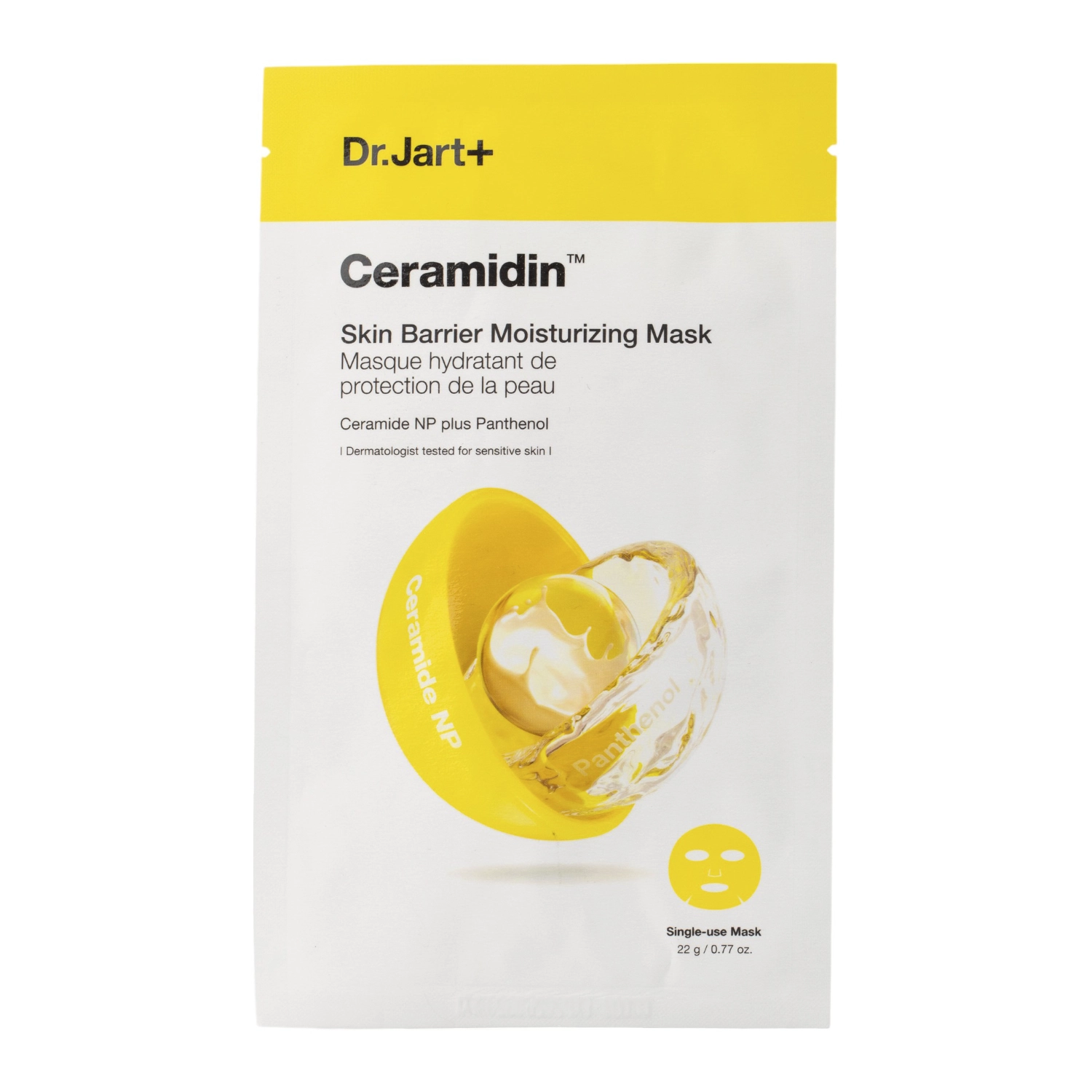 Dr.Jart+ - Ceramidin Skin Barrier Moisturizing Mask - Hydratačná plátienková maska - 22g