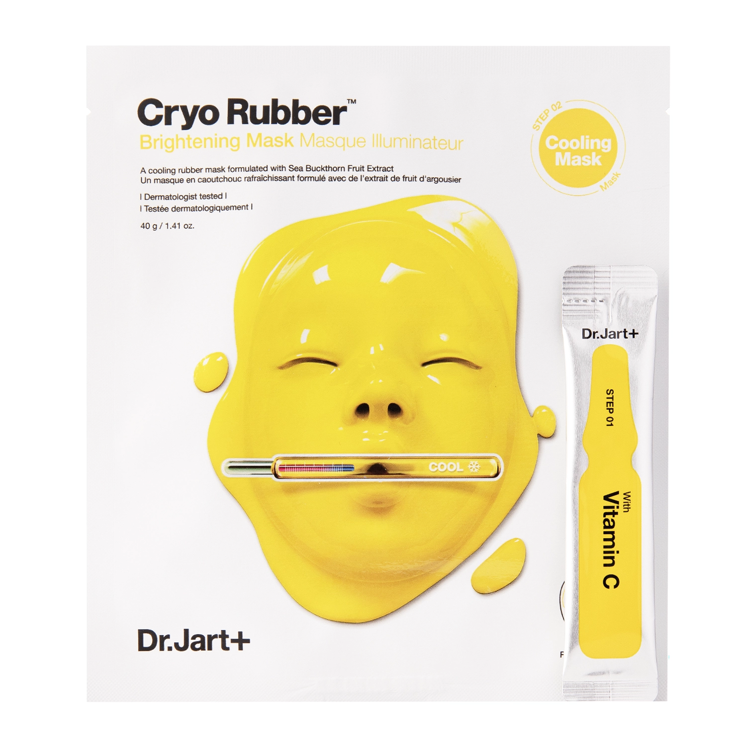 Dr.Jart+ - Cryo Rubber with Brightening Vitamin C- Dvojfázová rozjasňujúca pleťová maska - 40 g