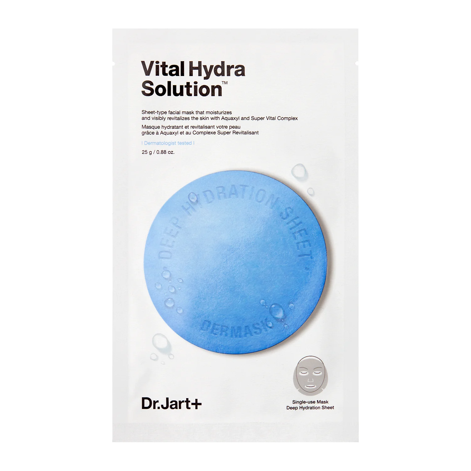 Dr.Jart+ - Dermask Water Jet Vital Hydra Solution - Hydratačná pleťová maska ​​- 25 g