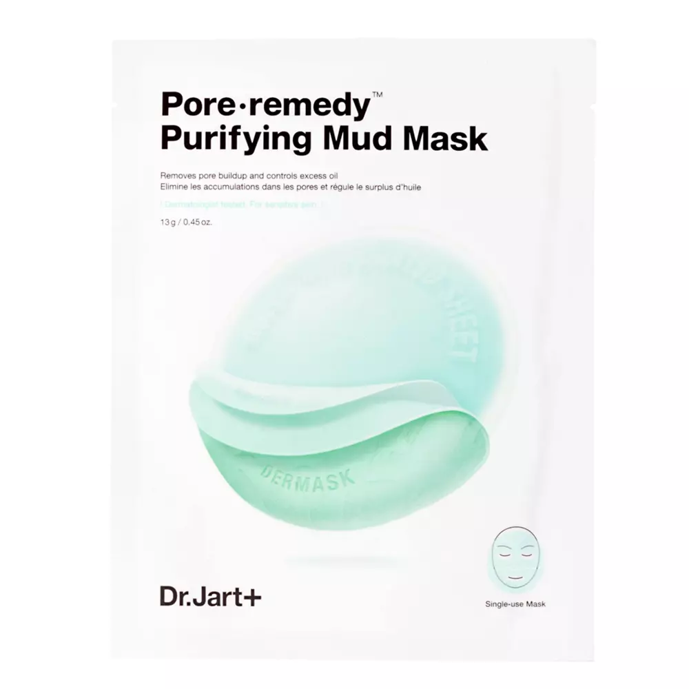 Dr.Jart+ - Pore Remedy Purifying Mud Mask - Čistiaca textilná maska ​​- 13 g