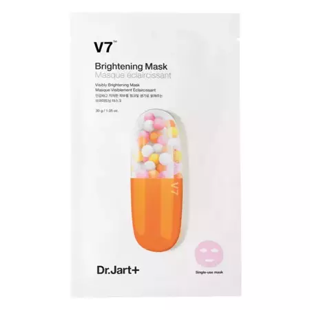 Dr.Jart+ - V7 Brightening Mask - Rozjasňujúca textilná maska ​​- 30 g