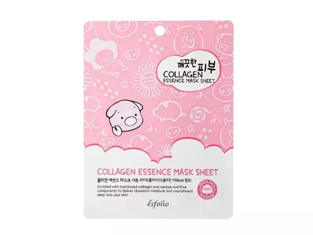 Esfolio - Pure Skin Collagen Essence Mask Sheet - Plátienková maska s kolagénom - 25 ml