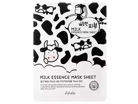 Esfolio - Pure Skin Milk Essence Mask Sheet - Plátienková maska s mliečnymi proteínmi - 25 ml