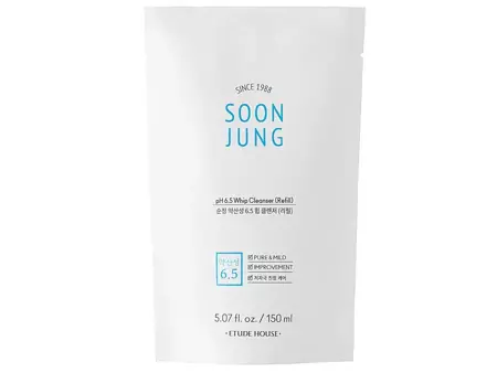 Etude House - Soon Jung pH 6,5 Whip Cleanser (Refill) - Čistiaca pena na pleť, náhradná náplň - 150ml