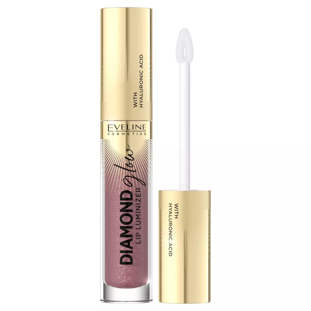 Eveline Cosmetics - Diamond Glow Lip Luminizer - 11 - Lesk na pery s kyselinou hyalurónovou - 4 ml