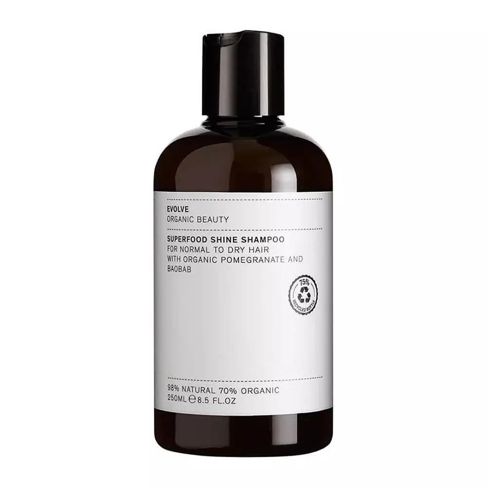 Evolve Organic Beauty - Superfood Shine Shampoo - Prírodný šampón pre lesk vlasov - 250 ml